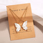 Ethnic Style Colorized Butterfly Necklace