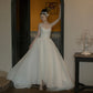 Light Wedding Dress Fantasy Mori Strap Satin Vintage Dress