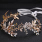 Bridal Jewelry Leaf Shape Rhinestone Alloy Headband