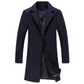 2021 Autumn And Winter New Mens Solid Color Casual Business Woolen Coats