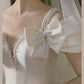 New Bride Vintage Satin Wedding Dress