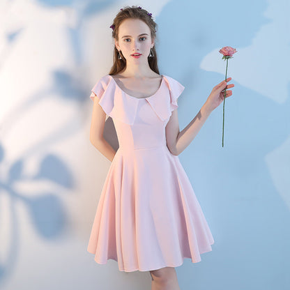 Pink Short Sisters Bridesmaid Dress