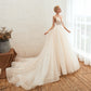 Starry Sky Luxury ig Tail Is Thin Baeakless Dream Master Wedding Dress