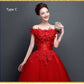 Lace upscale wedding evening dress