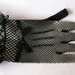 1 pair Knitted stretch mesh gloves