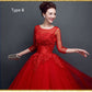 Lace upscale wedding evening dress