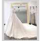 One shoulder heavy satin wedding dress