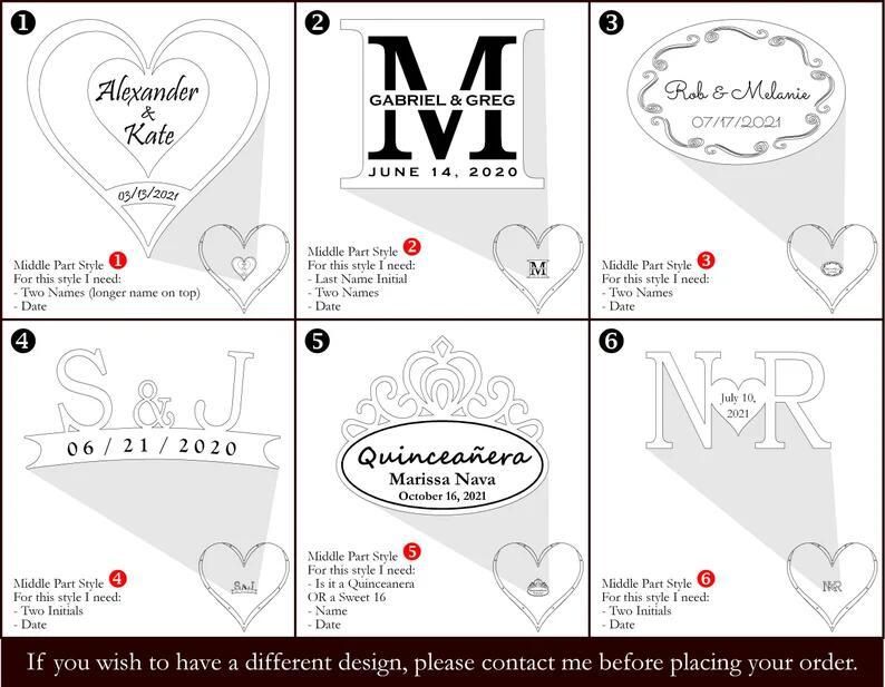 Wood Heart-shaped Creative Wedding Signature Board