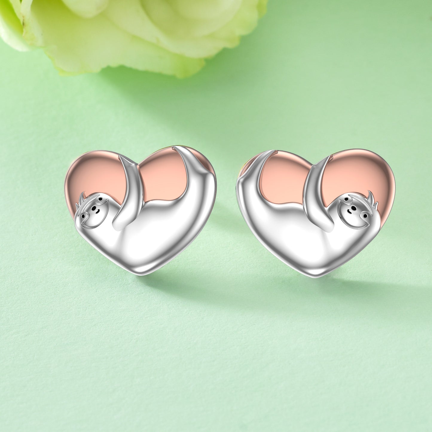 Sloth Earrings 925 Sterling Silver Cute Sloth Stud Earrings Jewelry Hypoallergenic for Girls Women