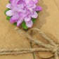 Creative kraft dried flower greeting card