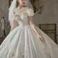 New Bride Vintage Satin Wedding Dress