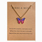 Ethnic Style Colorized Butterfly Necklace