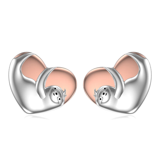 Sloth Earrings 925 Sterling Silver Cute Sloth Stud Earrings Jewelry Hypoallergenic for Girls Women