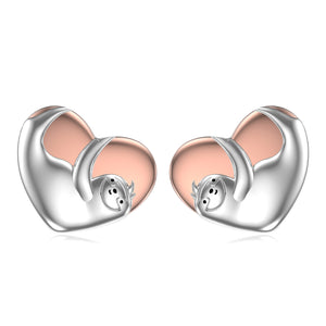 Sloth Earrings 925 Sterling Silver Cute Sloth Stud Earrings Jewelry Hypoallergenic for Girls Women