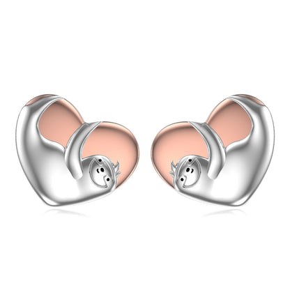 Sloth Earrings 925 Sterling Silver Cute Sloth Stud Earrings Jewelry Hypoallergenic for Girls Women