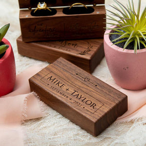 Design Lettering Ring Box Wedding