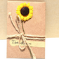 Creative kraft dried flower greeting card