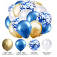 60PCs Latex Sequins Combination Balloon Beam Metal