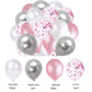 60PCs Latex Sequins Combination Balloon Beam Metal