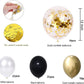 60PCs Latex Sequins Combination Balloon Beam Metal