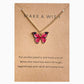 Ethnic Style Colorized Butterfly Necklace