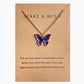 Ethnic Style Colorized Butterfly Necklace