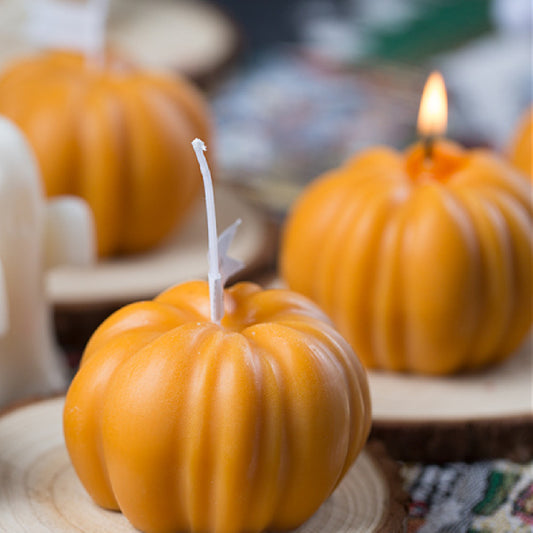 Fake Pumpkin Candle Halloween Gift