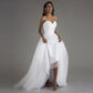 Simple Lightweight Wedding Dress Bridal Long Trailing Evening Gown