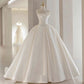 Vintage Satin Tube Top Light Master Wedding Bridal Dress