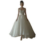 Light Wedding Dress Fantasy Mori Strap Satin Vintage Dress