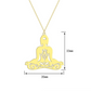 Stainless Steel Pattern Yoga Women's Pendant