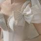 New Bride Vintage Satin Wedding Dress