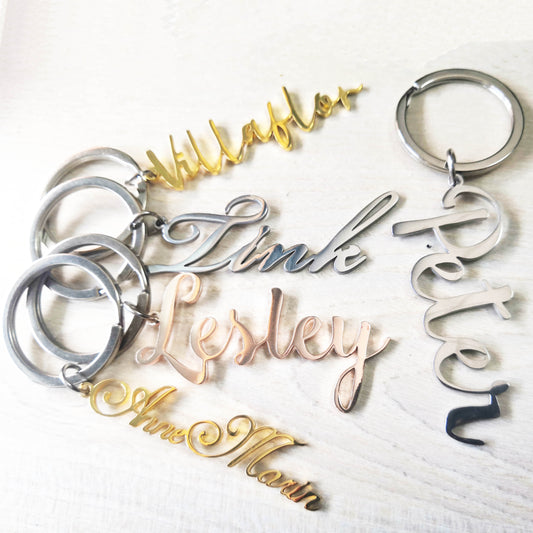 Private Custom Lettering 304 Stainless Steel Name Letter Clavicle Key Female Pendant Customized