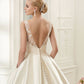 Satin Wedding Dress Spring New Slim Double Shoulder Wedding Dress Plus Size Bridal Bra Trailing Wedding Dress