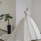 Vintage Satin Tube Top Light Master Wedding Bridal Dress